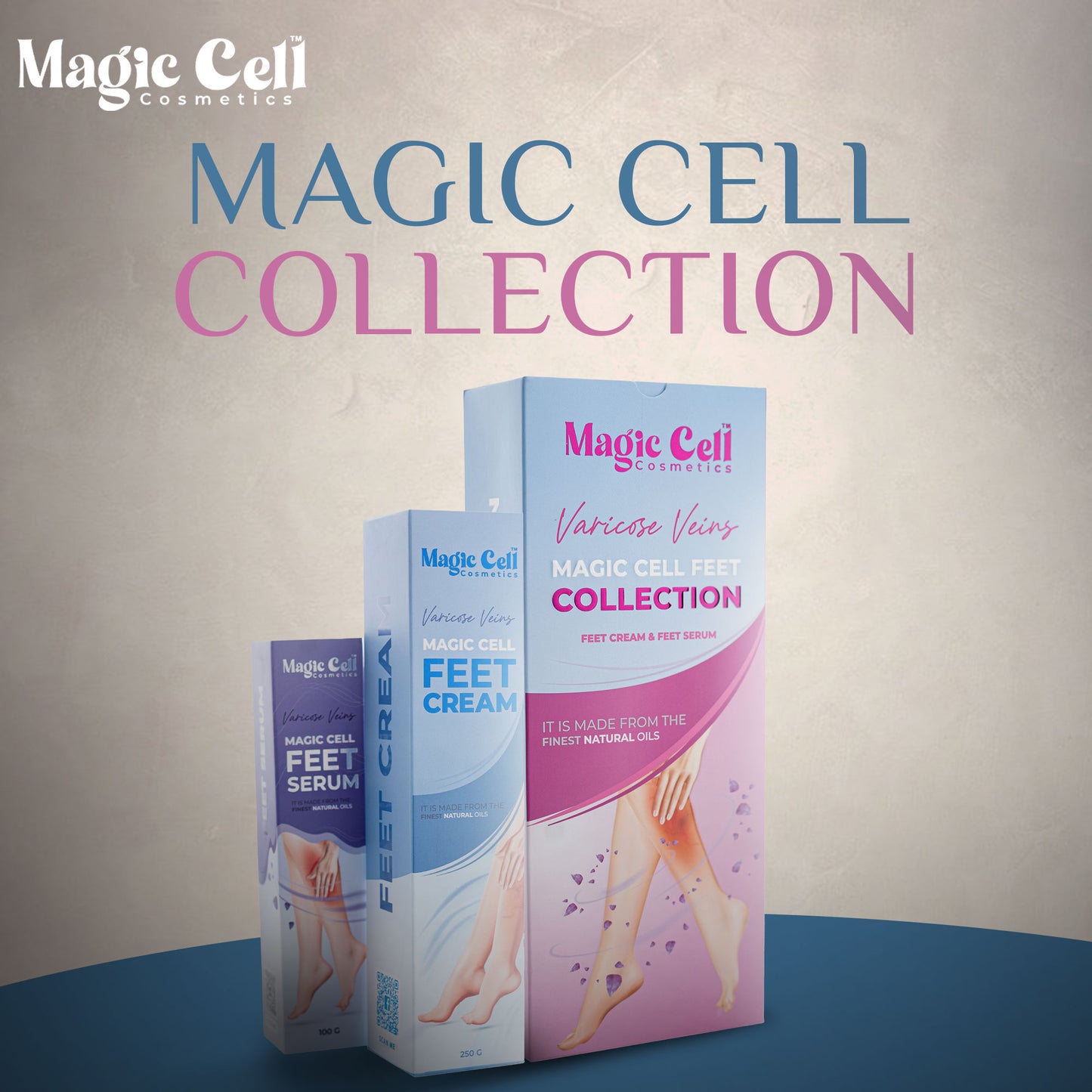 Varicose Veins Treatment Bundle ( Cream + Serum ) -  ( مجموعة علاج دوالي الساقين والقدمين ( كريم + سيروم